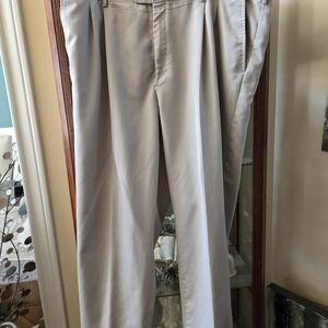 Savane Men's Pleated Dress Pants - Light Beige